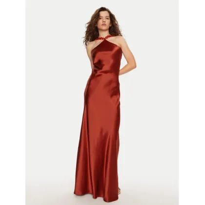 Zdjęcie STAUD Sukienka wieczorowa Cadence R24P2214SA Czerwony Slim Fit