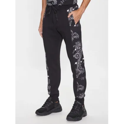 Zdjęcie Versace Jeans Couture Spodnie dresowe 75GAA3C0 Czarny Regular Fit