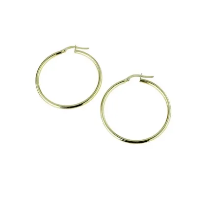 Zdjęcie Luksusowe okrągłe kolczyki 30 mm