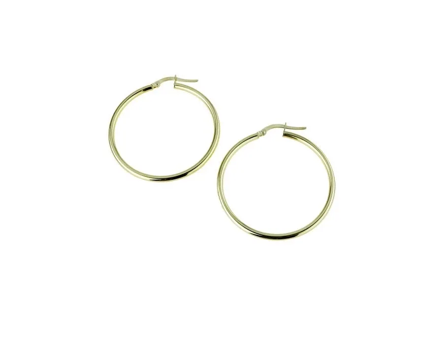 obrazek 1 Luksusowe okrągłe kolczyki 30 mm