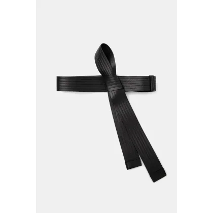 Zdjęcie Kenzo pasek skórzany 45 mm Judo Belt damski kolor czarny FE68CE045L06.99