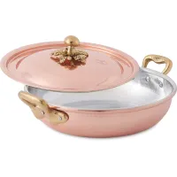 Zdjęcie Michael's Range - patelnia z miedzi do duszenia z pokrywką Ø 24 - Cu Artigiana