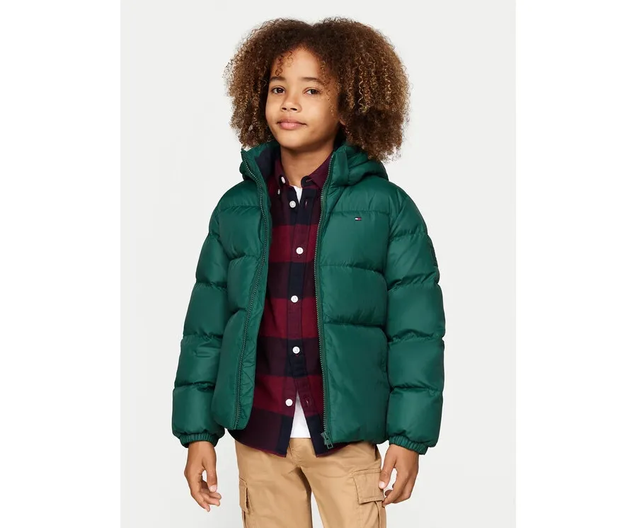 obrazek 1 Tommy Hilfiger Kurtka zimowa Essential KB0KB08341 D Zielony Regular Fit