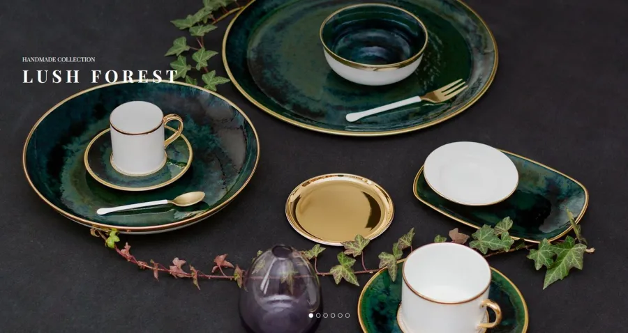obrazek 2 Fantastyczna patera porcelanowa Lush Forest