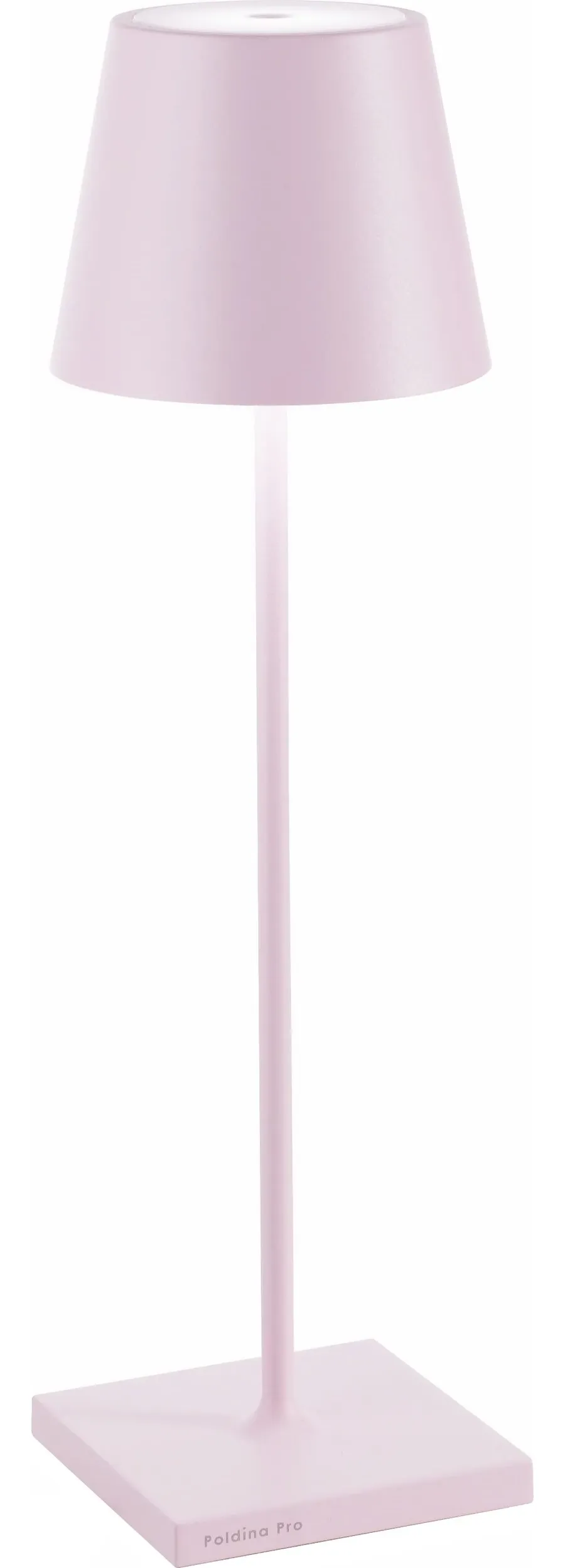obrazek 1 Różowa lampa stołowa Poldina od włoskiego producenta