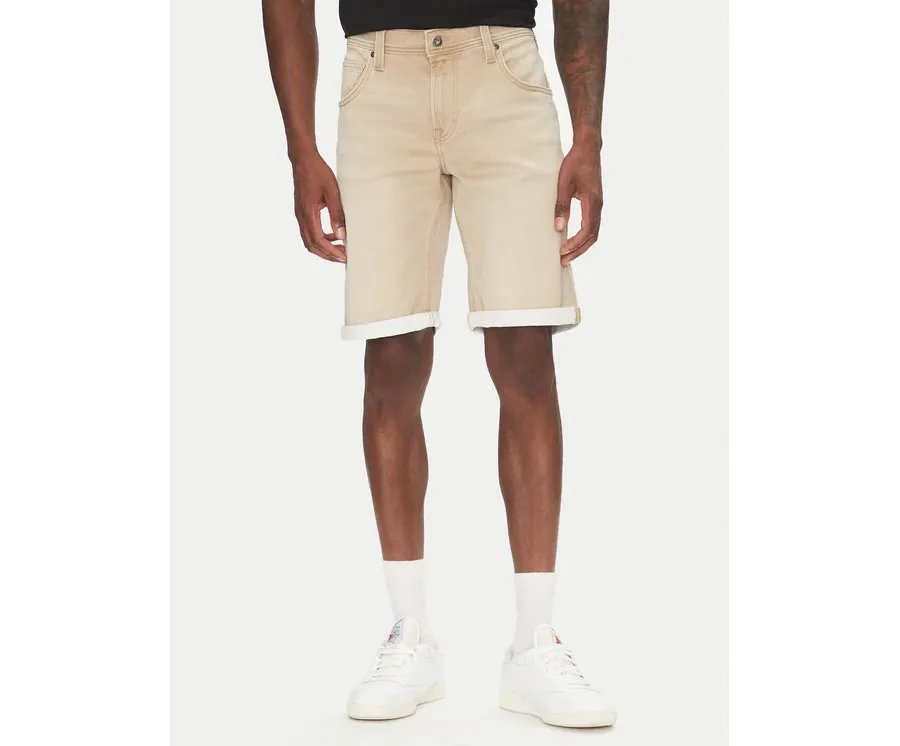 obrazek 1 Mustang Szorty jeansowe Chicago Z 1016351 Beżowy Slim Fit