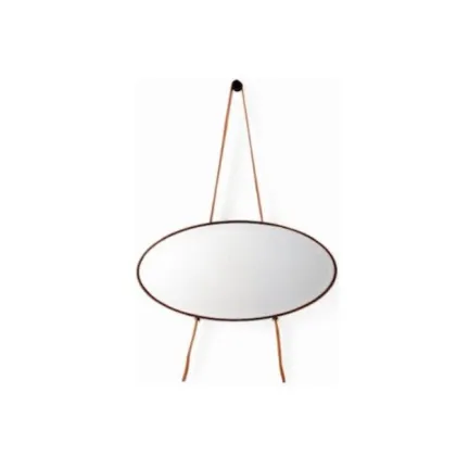 Picture Elliptical York mirror made of wood for the living room or bedroom