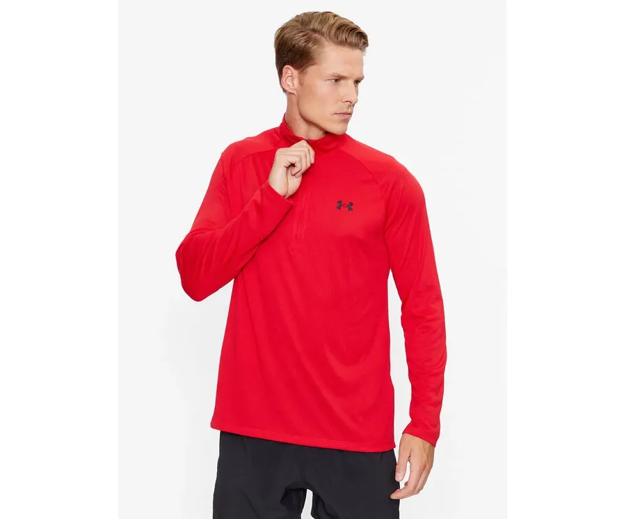 obrazek 1 Under Armour Longsleeve Ua Tech 2.0 1/2 Zip 1328495 Czerwony Loose Fit