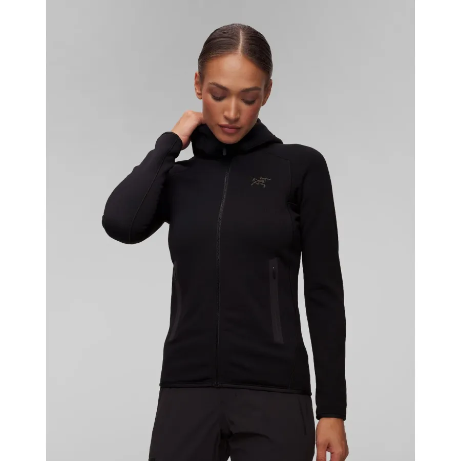 obrazek 1 Czarna Damska Bluza Midlayer Z Kapturem Arcteryx Kyanite