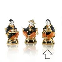 Picture Decorative figurine of a character with a flute made of ceramics - Ceramiche ML