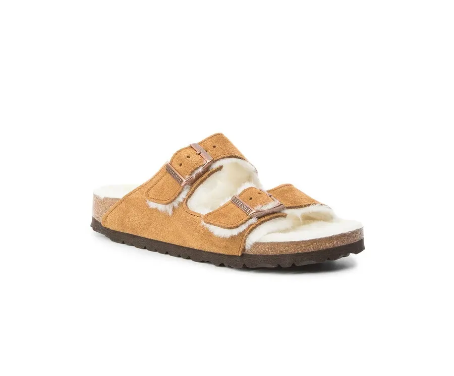 obrazek 1 Birkenstock Kapcie Arizona Fur 1001135 Brązowy