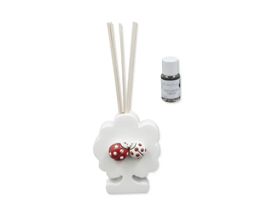 obrazek 1 Stylowy dyfuzor w kształcie drzewka z biedronkami oraz perfumy czarna orchidea 15 ml