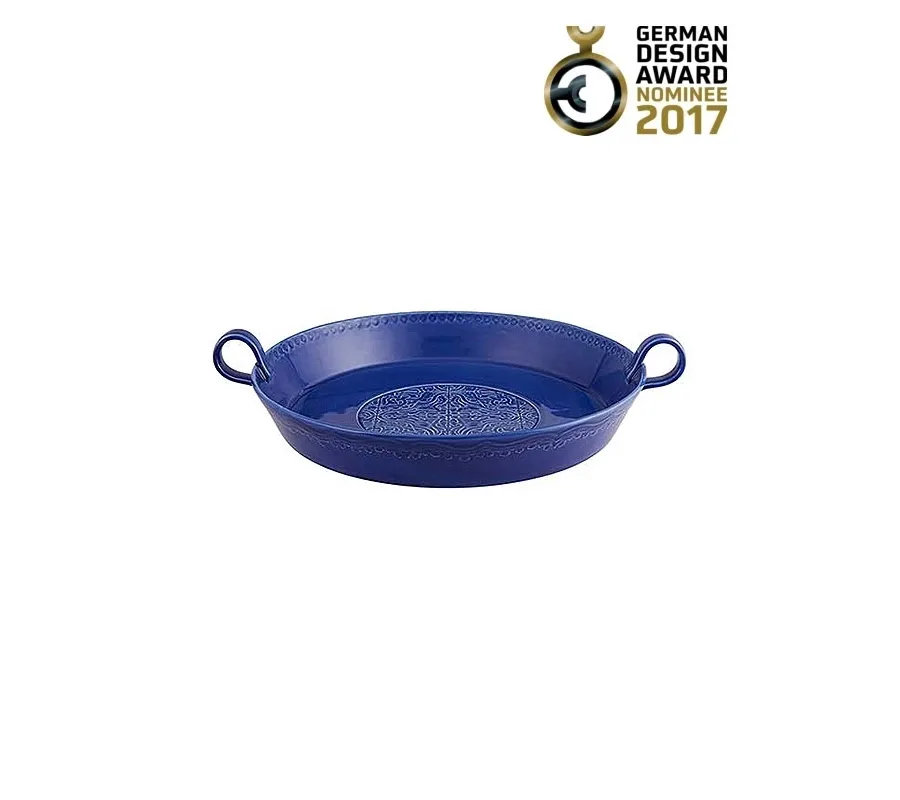 obrazek 1 Wyjątkowa wzorzysta miska ceramiczna z uchywtami - Bordallo Pinheiro