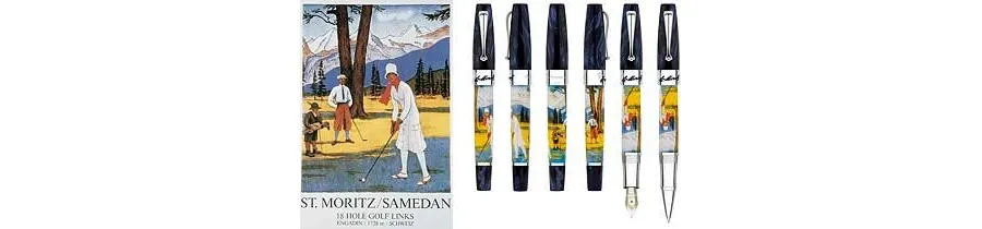 obrazek 3 St.Moritz Summer Golf Pióro Wieczne Srebrne