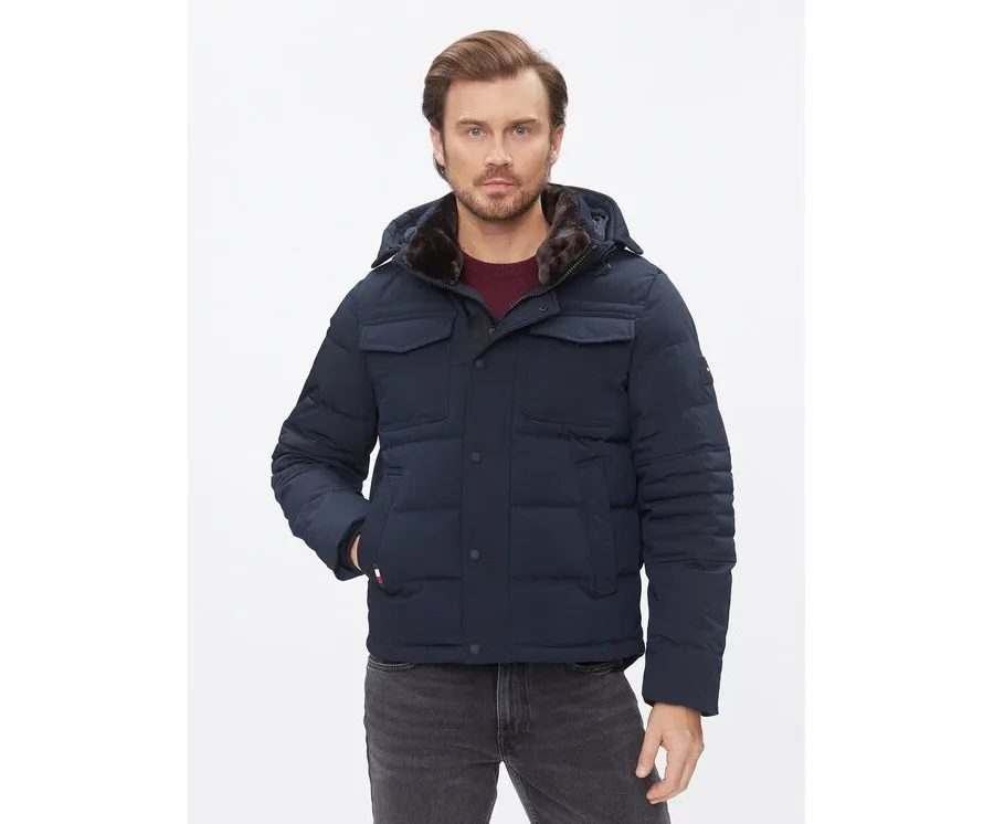 obrazek 1 Tommy Hilfiger Kurtka zimowa Rockie MW0MW32790 Granatowy Regular Fit
