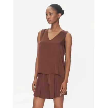 Zdjęcie ViCOLO Bluzka TD0765 Brązowy Regular Fit