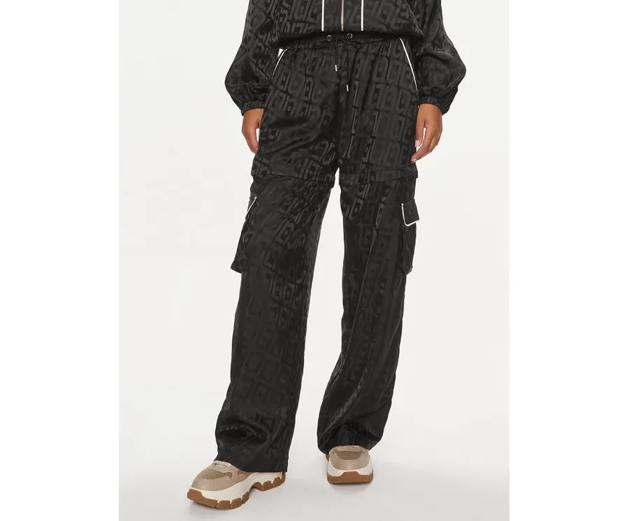obrazek 1 Liu Jo Spodnie materiałowe TA4078 TS788 Czarny Regular Fit