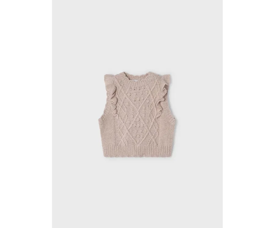 obrazek 1 Mayoral Sweter 4.313 Brązowy Regular Fit