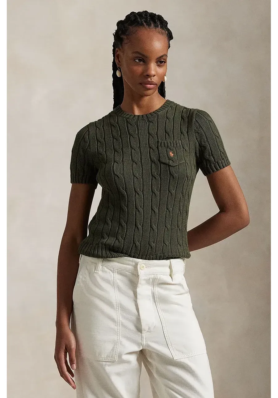 obrazek 1 Polo Ralph Lauren sweter bawełniany kolor zielony  211895379