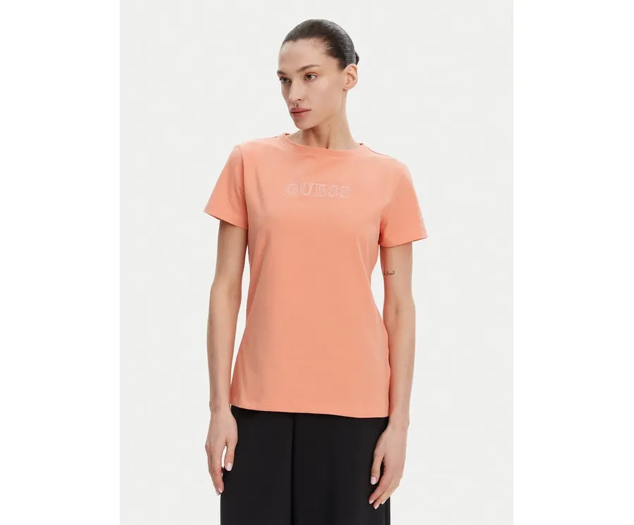 obrazek 1 Guess T-Shirt V3BI11 J1314 Pomarańczowy Regular Fit