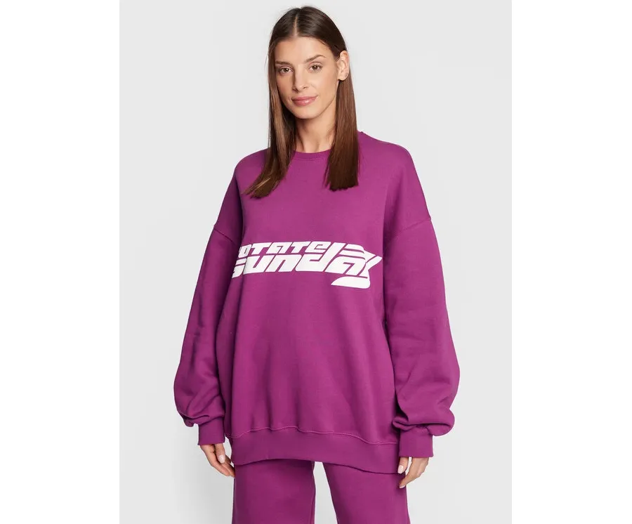 obrazek 1 ROTATE Bluza Iriiis RT2025 Fioletowy Relaxed Fit