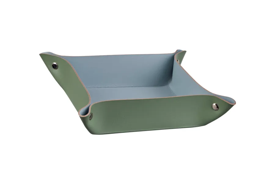 obrazek 1 Luksusowy organizer na drobiazgi 14х14xH5 cm wykonany z naturalnej skóry