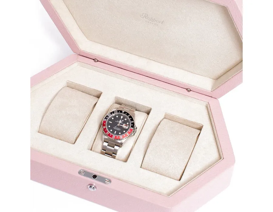 obrazek 4 Designerskie skórzane pudełko na 3 zegarki