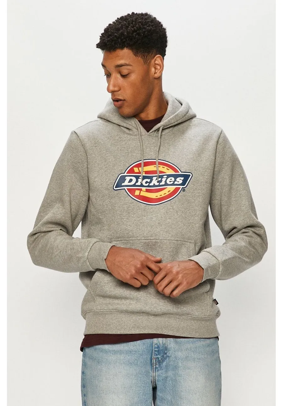 obrazek 1 Dickies Bluza męska kolor szary z kapturem z nadrukiem DK0A4XCBGYM-GREYMELANG