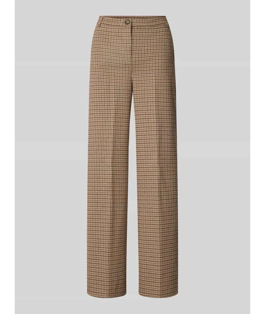obrazek 1 Spodnie materiałowe o kroju straight fit w kant model ‘PANETTO’