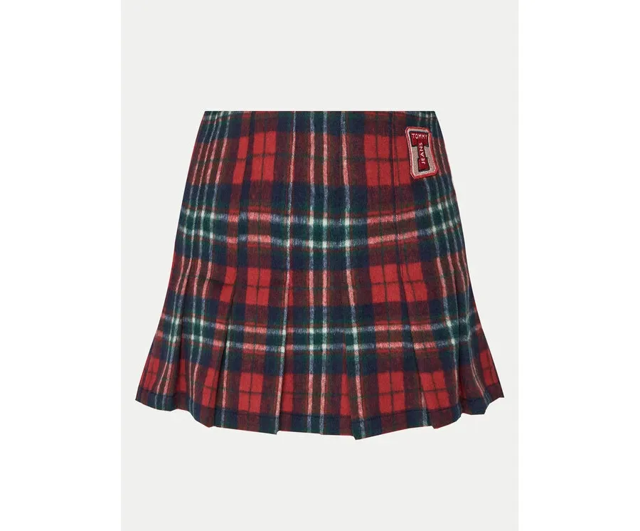 obrazek 1 Tommy Jeans Spódnica mini DW0DW21249 Czerwony Regular Fit