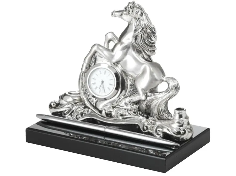 picture 1 Pen holder with horse - Astra Argenti