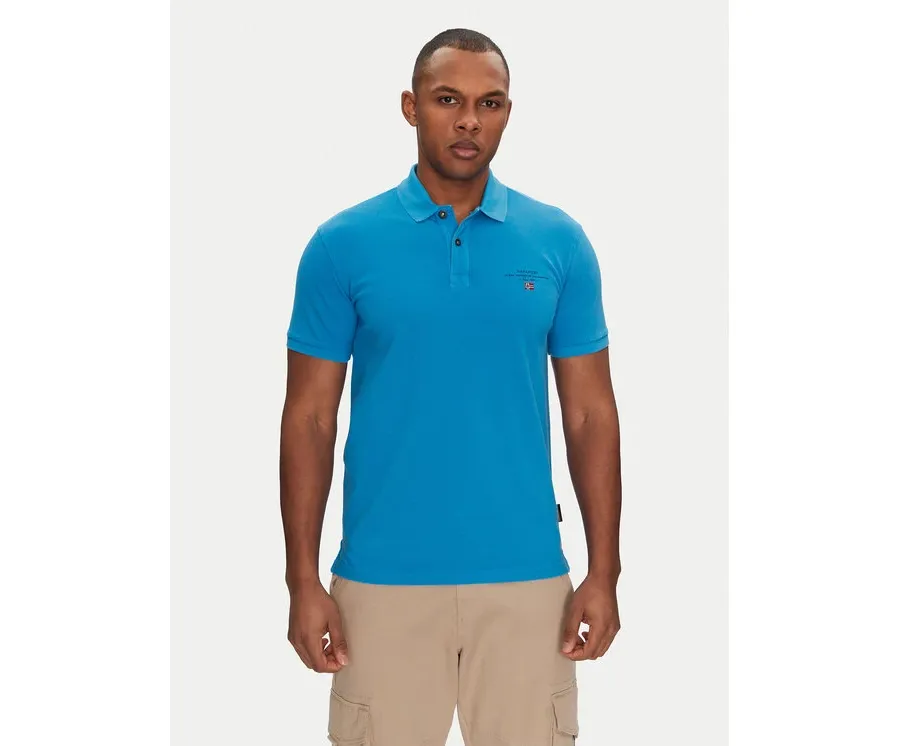 obrazek 1 Napapijri Polo Elbas NP0A4GDL Niebieski Regular Fit
