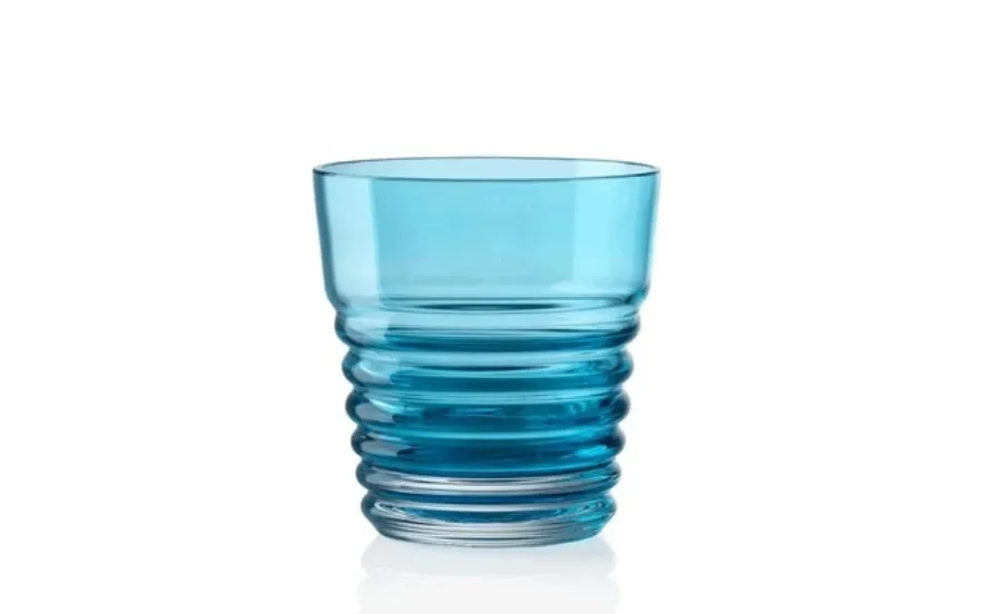obrazek 1 Atrakcyjna szklanka do whisky z włoskiego szkła Murano