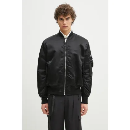 Zdjęcie Alpha Industries kurtka bomber dwustronna MA-1 Base Flight Jacket męska kolor czarny przejściowa oversize 756111.03