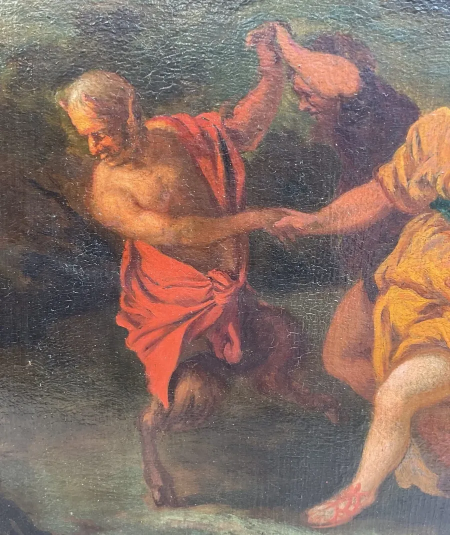 obrazek 2 Interesujący antyczny obraz z XVII wieku
