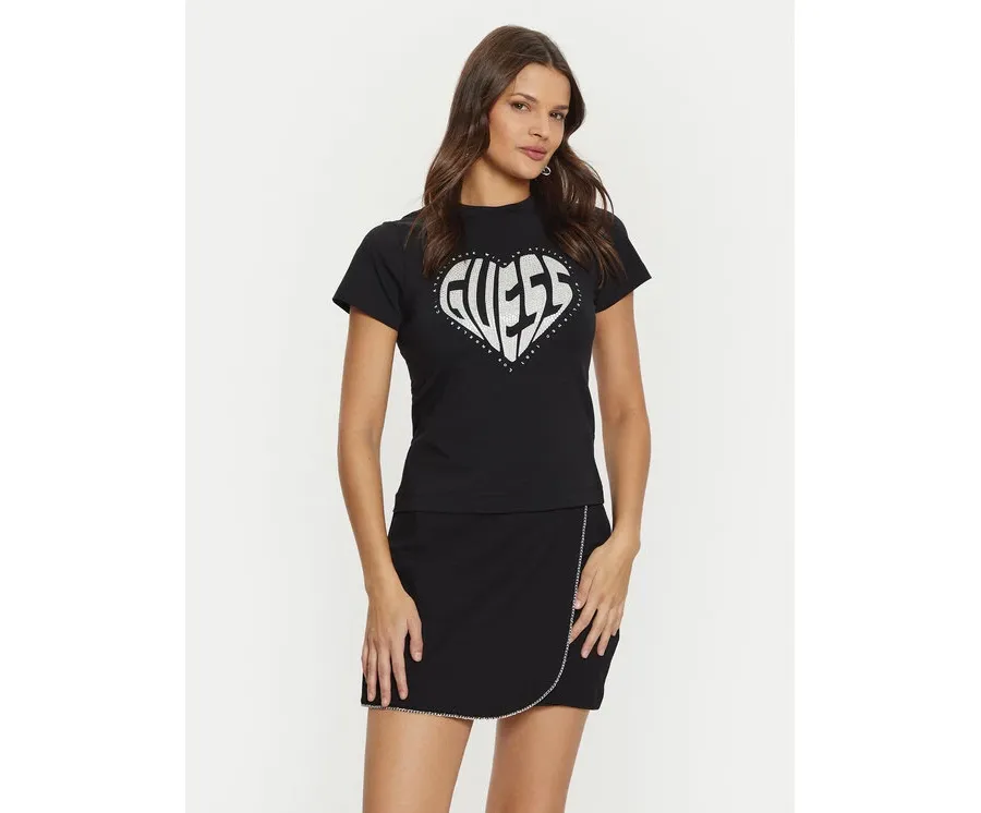 obrazek 1 Guess T-Shirt V5RI08 J1314 Czarny Slim Fit