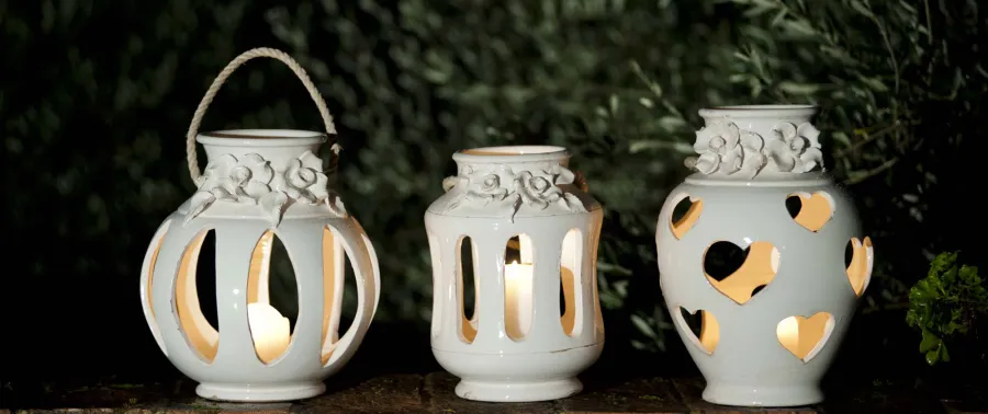 obrazek 3 Luksusowy ceramiczny lampion - Virginia Casa