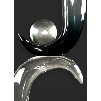 Zdjęcie Abstrakcyjny podwójny węzeł w szkle Murano