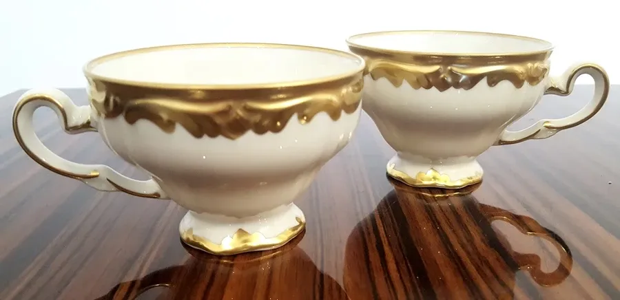 obrazek 3 Prestiżowy zestaw 6 filiżanek z porcelany