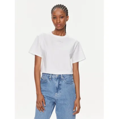 Zdjęcie Calvin Klein T-Shirt Micro Logo K20K206629 Biały Regular Fit