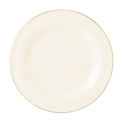 Zdjęcie Luksusowy porcelanowy talerz śniadaniowy 23 cm ze złotym rantem - Seltmann Weiden