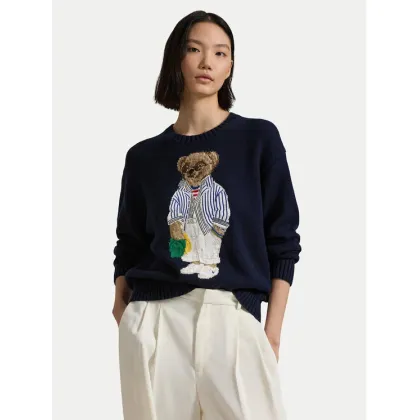 Zdjęcie Polo Ralph Lauren Sweter 211959288001 Granatowy Relaxed Fit