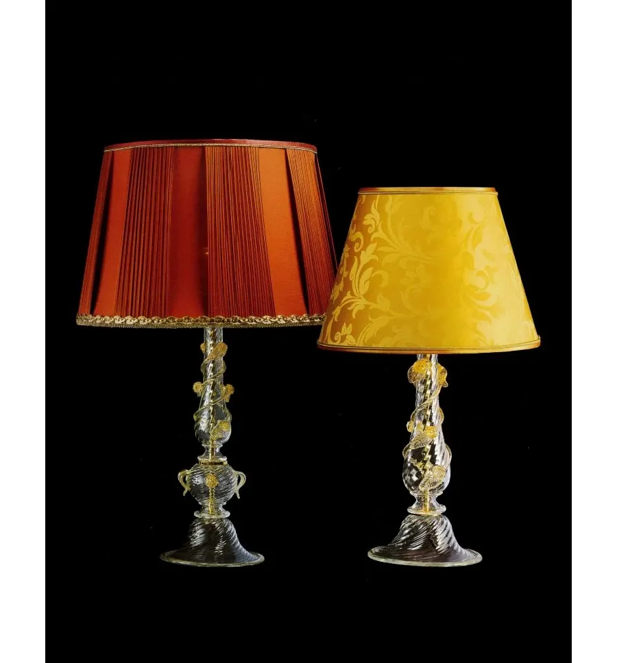 obrazek 1 Wyjątkowa szklana lampka biurkowa
