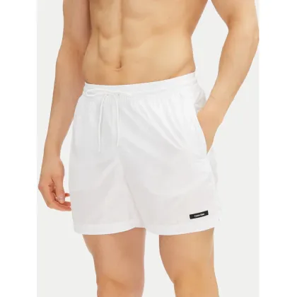 Zdjęcie Calvin Klein Swimwear Szorty kąpielowe KM0KM01111 Biały Regular Fit
