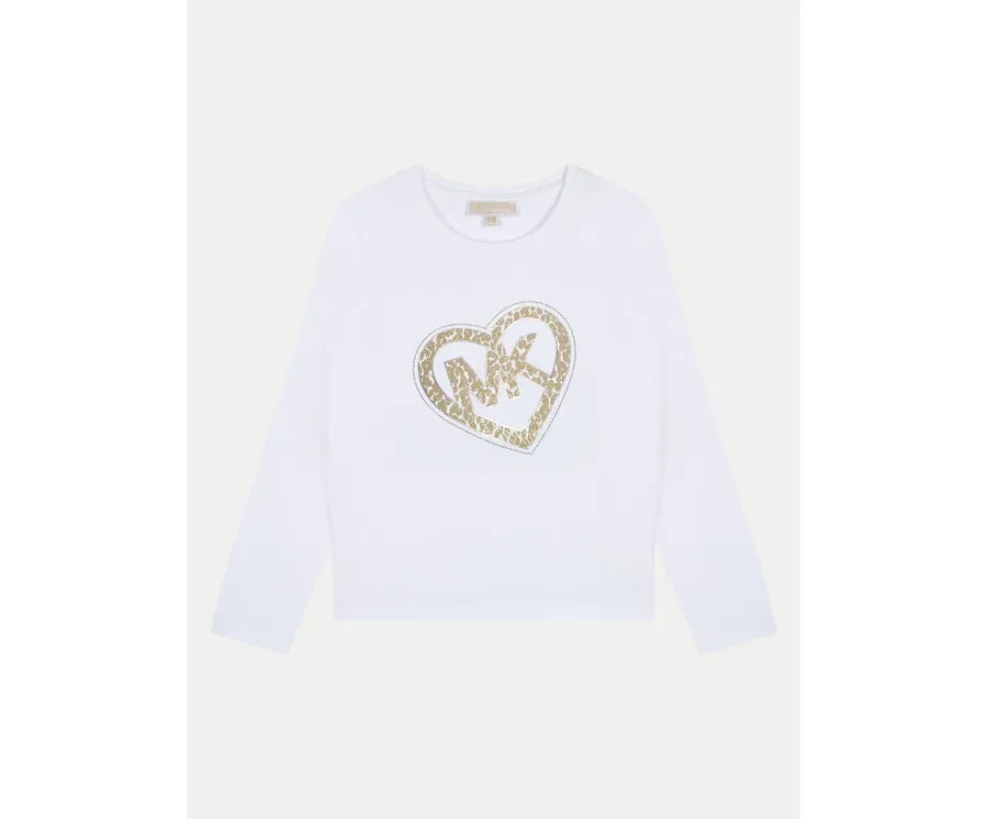 obrazek 1 MICHAEL KORS KIDS Bluzka R30144 M Biały Regular Fit