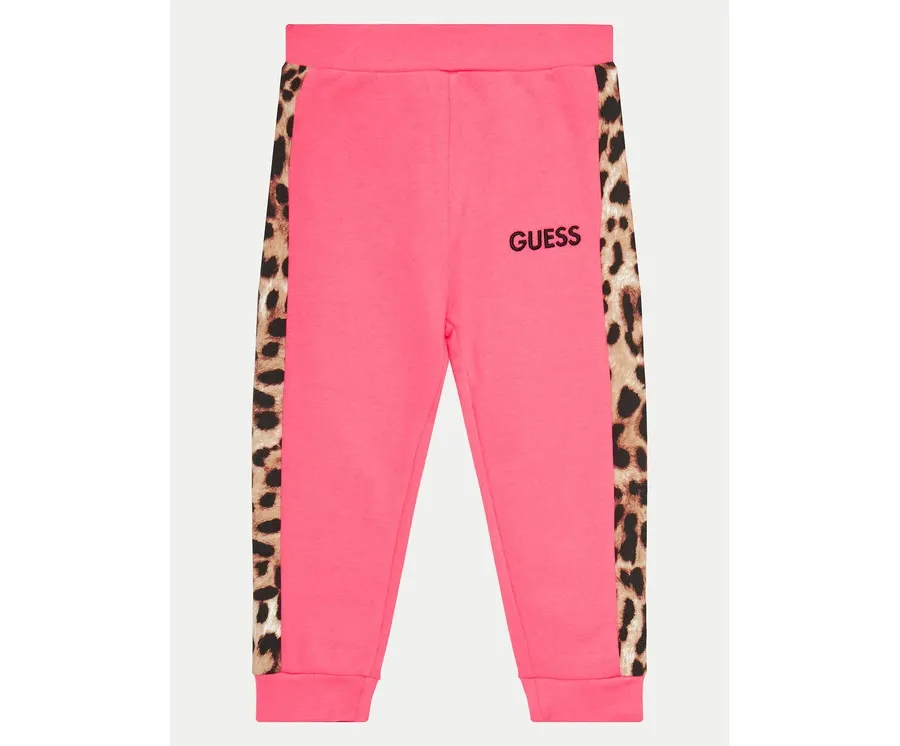 obrazek 1 Guess Spodnie dresowe K4BQ12 KAX73 Różowy Regular Fit