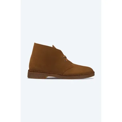 Zdjęcie Clarks półbuty zamszowe Originals Desert Boot męskie kolor brązowy 26155481-BROWN