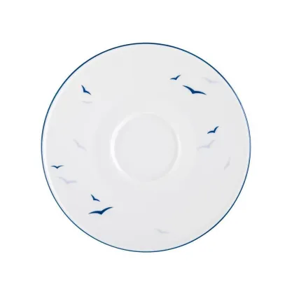 Zdjęcie Duży okrągły porcelanowy zdobiony spodek z Niemiec – Tettau