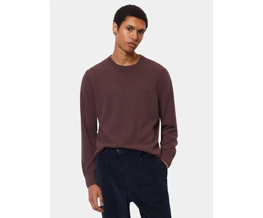 obrazek 1 Marc O'Polo Sweter 329 5144 60504 Bordowy Regular Fit