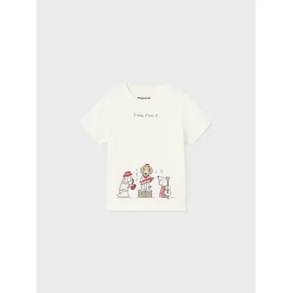 Zdjęcie Mayoral T-Shirt 1017 Biały Regular Fit